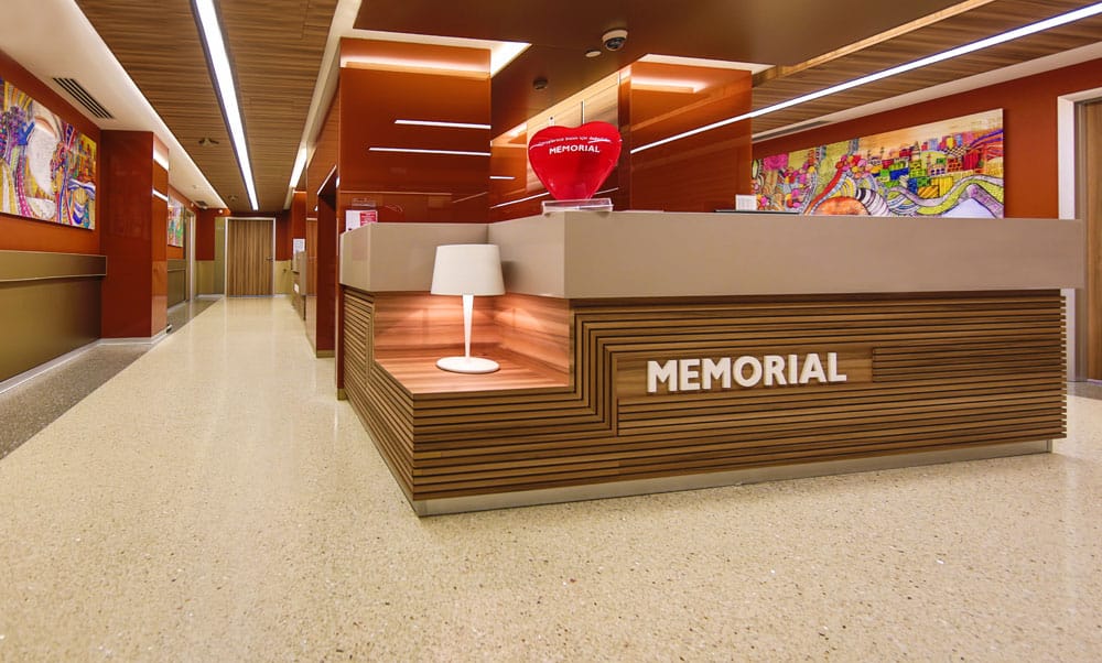 Memorial Şişli Hastanesi Aydınlatmaları, hastane aydınlatmaları, hastane aydınlatması, hastane, sağlık kurumu aydınlatma, kurum aydınlatma, ofis aydınlatma