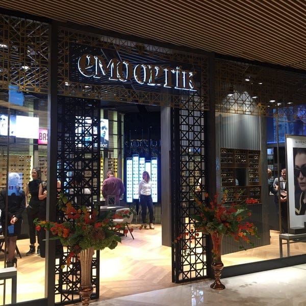 Emo Optik, mağaza aydınlatması, sıva altı spot, ray spot, mağaza, showroom aydınlatma, dükkan aydınlatma