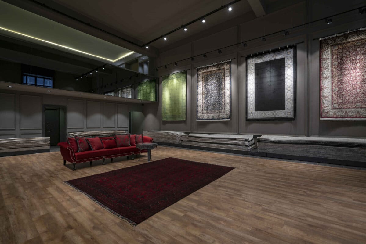 Delibaşlar Halı, halı aydınlatma, showroom aydınlatma, spot