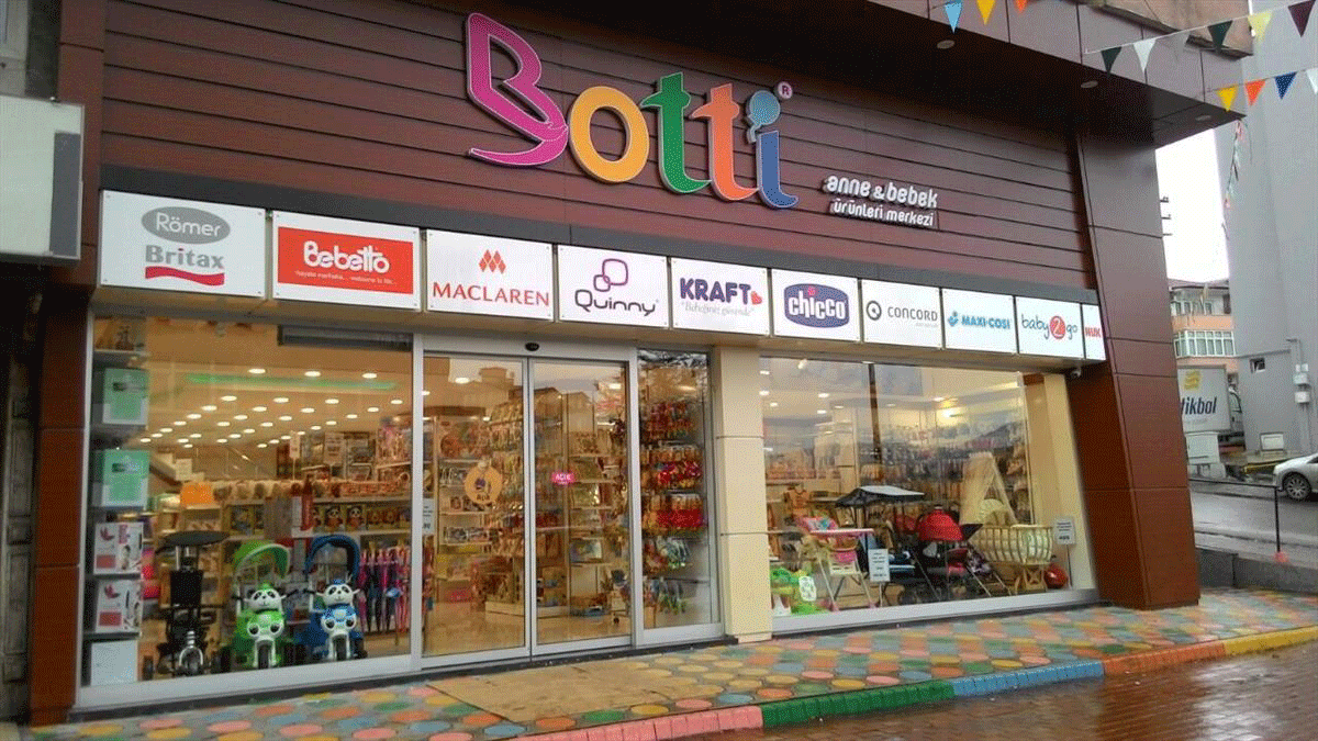 Botti Çocuk Giyim mağaza aydınlatması