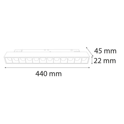 VR130-4 - 48V 24W Magnet Mercek Spot - Görsel 2