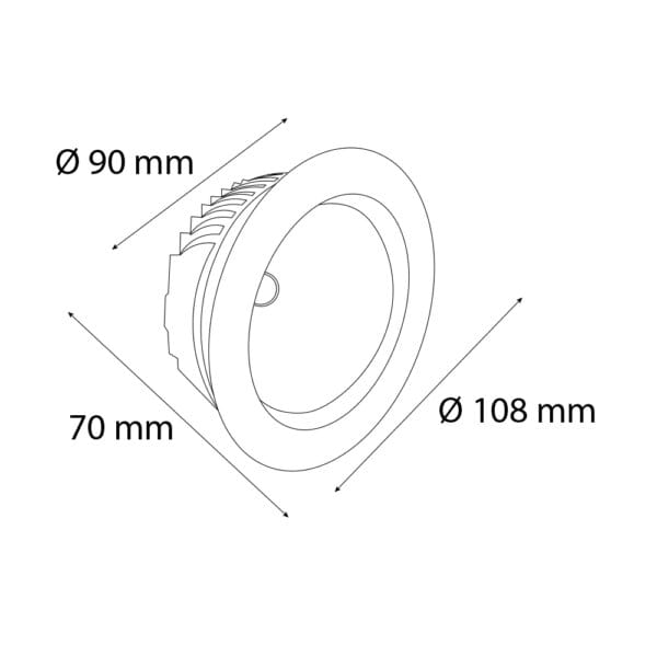 VR205 Sıva Altı Downlight Armatür - Görsel 2