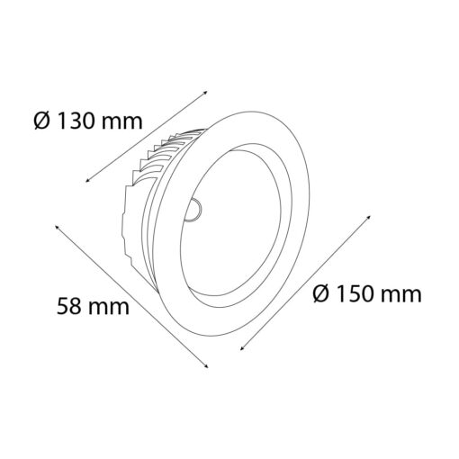 VR205 Sıva Altı Downlight Armatür - Görsel 4