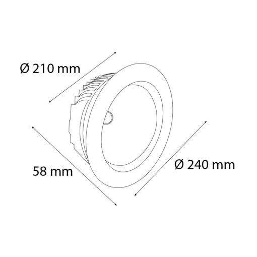 VR205 Sıva Altı Downlight Armatür - Görsel 6