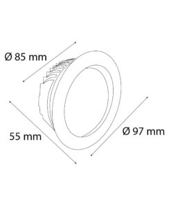 VR206 Sıva Altı Downlight Armatür