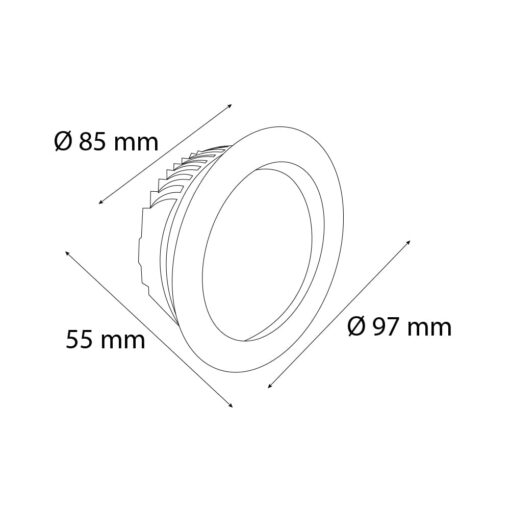 VR206 Sıva Altı Downlight Armatür - Görsel 2