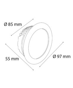 VR208 Sıva Altı Downlight Armatür
