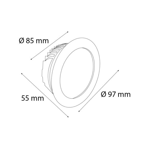 VR208 Sıva Altı Downlight Armatür - Görsel 2
