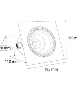 VR213 Sıva Altı Hareketli Armatür