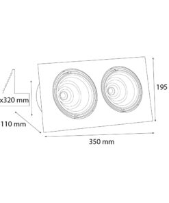VR214 İkili Sıva Altı Hareketli Armatür