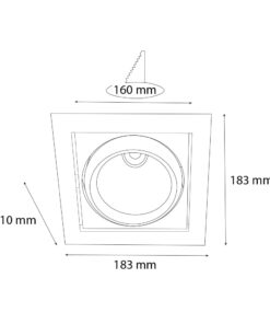 VR216 Sıva Altı Hareketli Armatür