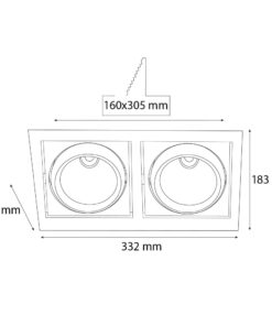 VR217 İkili Sıva Altı Hareketli Armatür