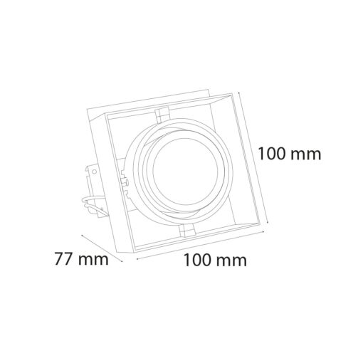 VR229 Baffle Tavan Armatürü - Görsel 2