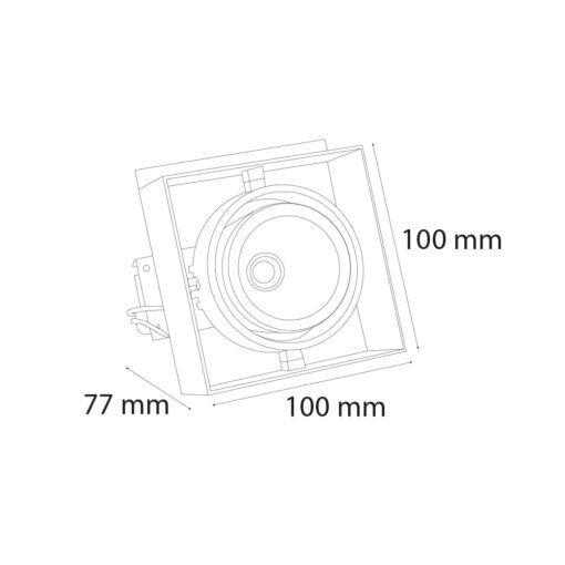 VR229 Baffle Tavan Armatürü - Görsel 4