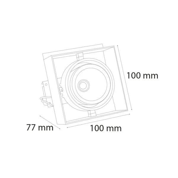 VR229 Baffle Tavan Armatürü - Görsel 4