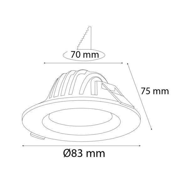 VR233 Sıva Altı Led Armatür - Görsel 4