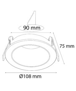 Alternative view of VR234 Hareketli Sıva Altı Armatür