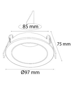 VR235 Sıva Altı Led Armatür