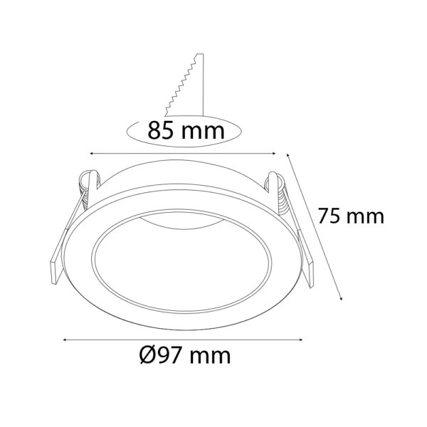 VR235 Sıva Altı Led Armatür - Görsel 2