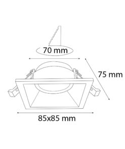 VR237 Sıva Altı Led Armatür