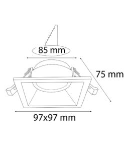 Alternative view of VR238 Sıva Altı Led Armatür