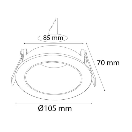 VR241 Hareketli Sıva Altı Led Armatür - Görsel 2