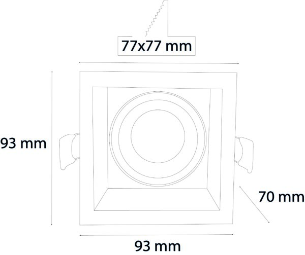 VR243 Kare Sıva Altı Led Armatür - Görsel 2