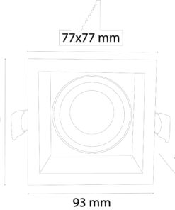 VR243 Kare Sıva Altı Led Armatür