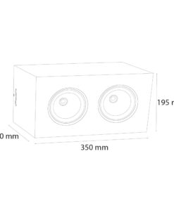 VR271 - İkili Sıva Üstü Armatür