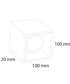 VR273 -  Sıva Üstü Kare Armatür