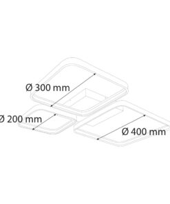 Alternative view of VR416 Dekoratif Radüslü Kare Lineer Aydınlatma