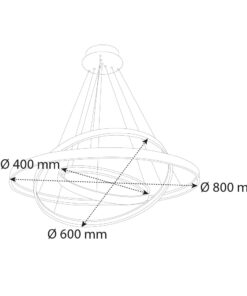 Alternative view of VR418 Dekoratif Yuvarlak Lineer Aydınlatma