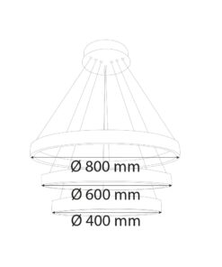 VR419 Dekoratif Halka Lineer Aydınlatma