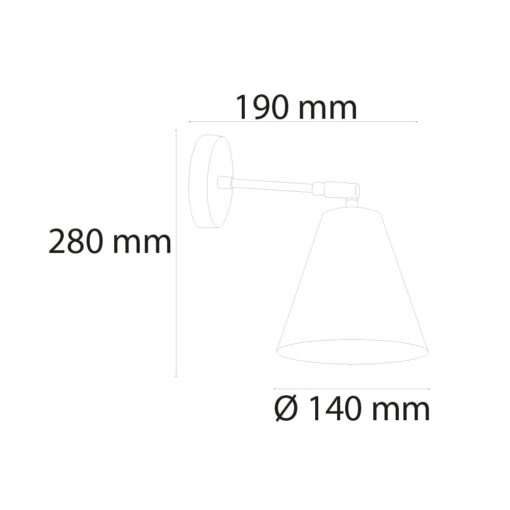 VR502 Şapkalı İç Mekan Aplik - Görsel 3