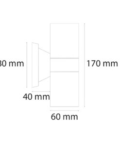 VR605 - Çift Yönlü Dış Mekan Aplik