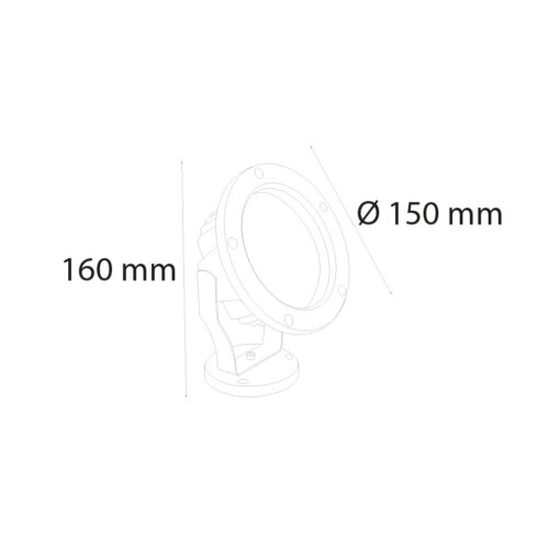 VR609 - LED Dış Mekan Bahçe Armatürü 12W - Görsel 3