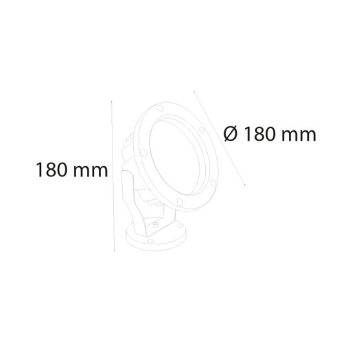 VR610 - LED Dış Mekan Bahçe Armatürü 18W - Görsel 2