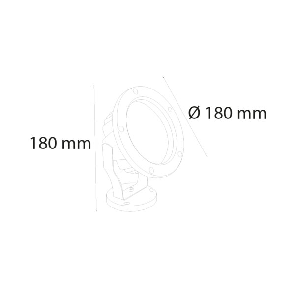 VR610 - LED Dış Mekan Bahçe Armatürü 18W - Görsel 2