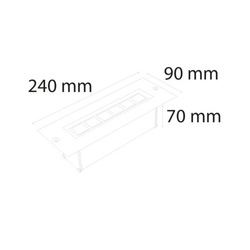 VR622 - Dış Mekan Sıva Altı Wallwasher 6W - Görsel 2