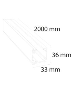 VR922 - 2 Metre Sıva Üstü Trifaze Ray
