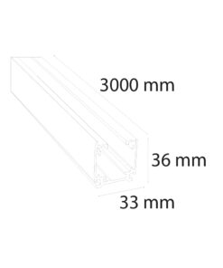 VR923 - 3 Metre Sıva Üstü Trifaze Ray