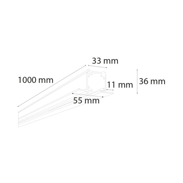 VR941 - 1 Metre Sıva Altı Trifaze Ray - Görsel 2