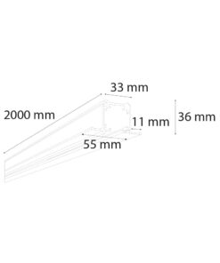 VR942 - 2 Metre Sıva Altı Trifaze Ray