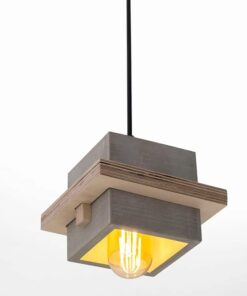 Alternative view of VR318 - Dekoratif Ahşaplı Kare Beton Sarkıt