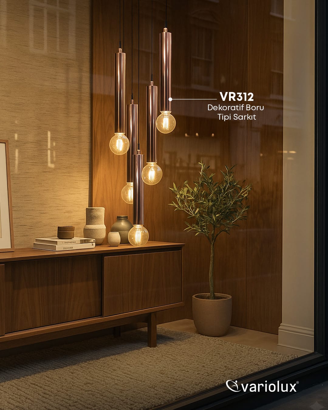 VR312 - Dekoratif Boru Tipi Sarkıt VR312 - Dekoratif Boru Tipi Sarkıt