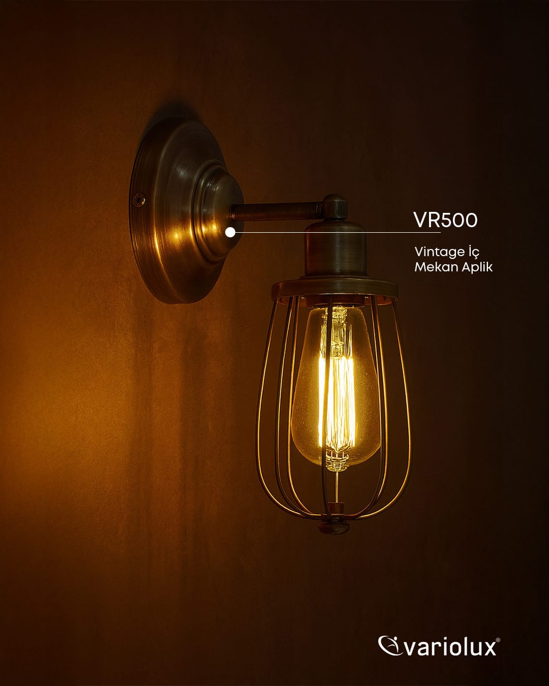 VR500 Vintage İç Mekan Aplik VR500 Vintage İç Mekan Aplik