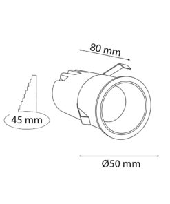 VR249 Sıva Altı Aydınlatma Armatürü