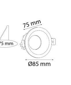 VR253 Sıva Altı Led Armatür