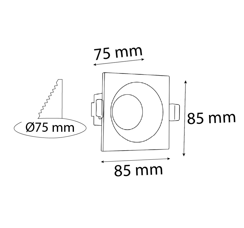 VR254 Sıva Altı Led Armatür VR254 Sıva Altı Led Armatür