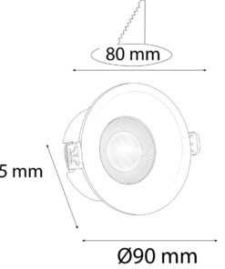 VR255 Sıva Altı Downlight Armatür